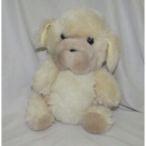 Applause Dusty the Dog Wallace Berrie vintage 1982 plush cream white tan 416
